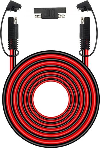 SAE Extension Cable 10 AWG - 1FT 2PCS SAE to SAE Quick Disconnect Wire Battery Charger Extension Cord Heavy Duty with SAE Polarity Reverse Adapter for Solar Panel Trolling Motor Automotive RV in Saudi Arabia