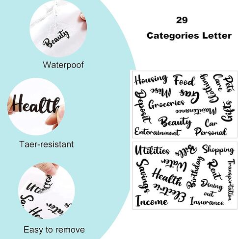 A6 Pu Leather Budget Binder,Cash Envelopes for Budgeting,Budget Planner Include Budget Wallet, 8 pcs Budget Binder with Zipper Envelopes, 12 pcs Budget Sheets, 2 pcs Budget Binder Stickers(Black) in Saudi Arabia