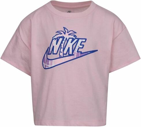 Nike Girl's Fashion Club Boxy T-Shirt (Toddler/Little Kids) in Saudi Arabia