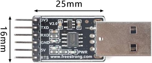 3 قطعة USB إلى TTL وحدة تحويل المنفذ التسلسلي CH340N رقاقة التكامل 5 فولت إلى 3.3 فولت FS-USB-UTTL in Saudi Arabia