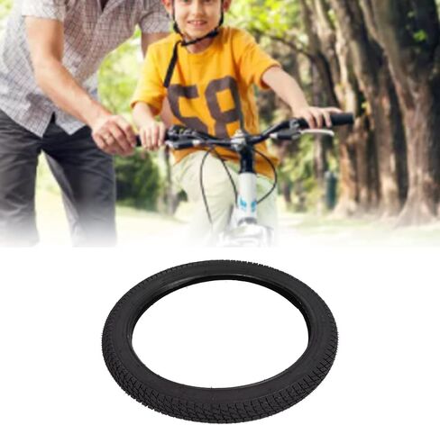 Kids Tires Stylish Replacements Wear Resistant Thick Rubber Kids Tires Flexible Black On 16 * 1.75 in Kuwait