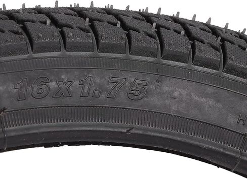 Kids Tires Stylish Replacements Wear Resistant Thick Rubber Kids Tires Flexible Black On 16 * 1.75 in Kuwait