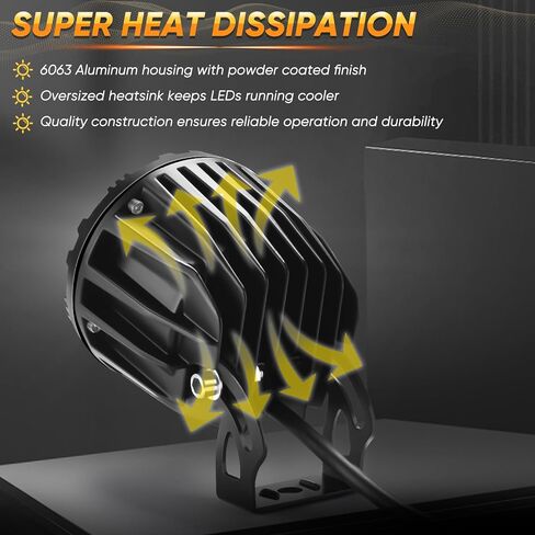 2 قطعة 25 واط 3.5 بوصة سوبر مشرق الأصفر العنبر بقعة LED أضواء الضباب القيادة المستديرة لجيب SUV شاحنة بيك اب قارب ATV UTV 4wd 4x4 شاحنة رانجلر قارب جرار in Kuwait