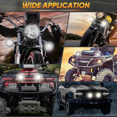 2 قطعة 25 واط 3.5 بوصة سوبر مشرق الأصفر العنبر بقعة LED أضواء الضباب القيادة المستديرة لجيب SUV شاحنة بيك اب قارب ATV UTV 4wd 4x4 شاحنة رانجلر قارب جرار in Kuwait