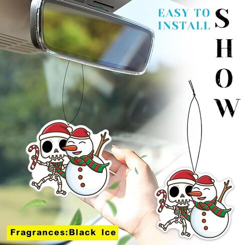 Mushroom Black Ice Car Air Freshener（8Pack）Mushroom Decor Car Accessories Hippie Gifts Merch Air Freshener Pendant Room Decoration for Hanging Rearview Car Interior Household in Saudi Arabia