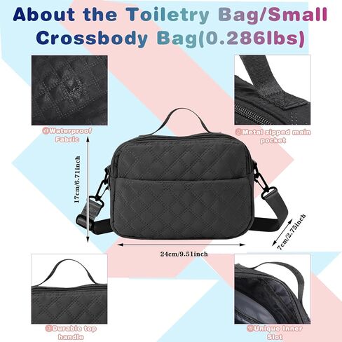 Weekender Bags for Women Travel, Carry on Overnight Bag Weekender Bag with Shoe Compartment and Wet Pocket Travel Duffle Bag with Toiletry Bag Gym Travel Versatile Luggage Bag (Black) in Saudi Arabia