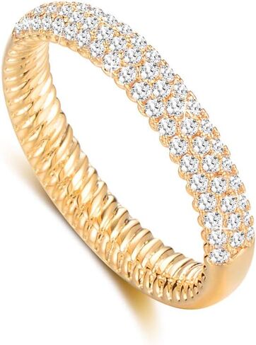 Band Rings for Women, Fashion Gold and Silver Chunky Band Rings Statement Costume Jewelry for Teen Girls Gifts for Her in Saudi Arabia