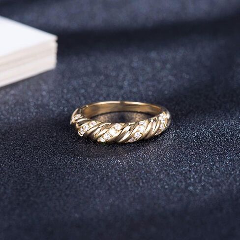 Band Rings for Women, Fashion Gold and Silver Chunky Band Rings Statement Costume Jewelry for Teen Girls Gifts for Her in Saudi Arabia