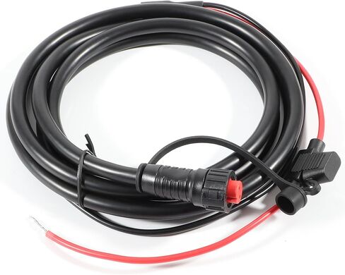 010-10922-00 كابل الطاقة لاستبدال Garmin، 2-Pin، أسود، يناسب Garmin GPSMAP 4008، 4010، 4012، 4208، 4210، 4212، 5008، 5012، 5015، 5208، 5212، 5215 in Kuwait