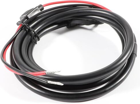 010-10922-00 كابل الطاقة لاستبدال Garmin، 2-Pin، أسود، يناسب Garmin GPSMAP 4008، 4010، 4012، 4208، 4210، 4212، 5008، 5012، 5015، 5208، 5212، 5215 in Kuwait