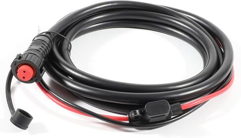 010-10922-00 كابل الطاقة لاستبدال Garmin، 2-Pin، أسود، يناسب Garmin GPSMAP 4008، 4010، 4012، 4208، 4210، 4212، 5008، 5012، 5015، 5208، 5212، 5215 in Kuwait