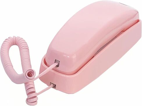 Telephone Landline Phones, TelPal Corded Home Phone, Trimline House Phone for Landline Wall Mount, Big Button Wall Phone with Flash, Redial, Ringer High/Low, Retro Phone No AC Power Required (Ivory) in Saudi Arabia