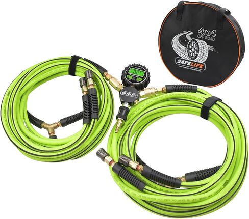 4 نظام نفخ الإطارات، 4 نظام نفخ الإطارات، نظام نفخ الهواء السريع 4 إطارات - نفخ أو تفريغ جميع الإطارات الأربعة في وقت واحد، يناسب قاعدة العجلات حتى 155 بوصة in Kuwait