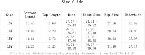 Girl's 2 Piece Notched Neck Bathing Suit Wireless Crop Swim Suits Casual Bikini Swimwear Set in Saudi Arabia