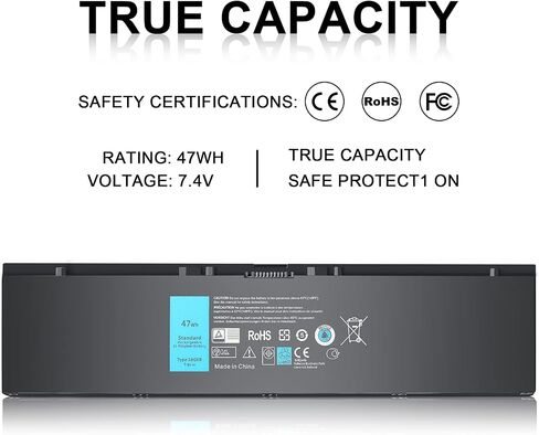 IEFUU New Replacement Laptop Battery for Dell Latitude E7440 E7450 E7420 Battery fit 451-BBFV 3RNFD G0G2M PFXCR T19VW 34GKR 0909H5 0G95J5 E225846 Notebook Battery in Saudi Arabia