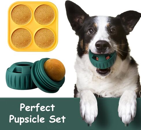 لعبة مضغ الكلب Pupsicle لعبة الكلب القابلة للحشو لعبة علاج الكلاب المجمدة مع قوالب السيليكون لعبة الكلب التفاعلية طويلة الأمد in Kuwait