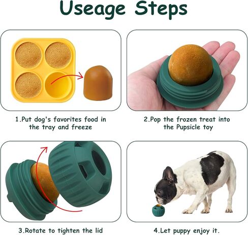 لعبة مضغ الكلب Pupsicle لعبة الكلب القابلة للحشو لعبة علاج الكلاب المجمدة مع قوالب السيليكون لعبة الكلب التفاعلية طويلة الأمد in Kuwait