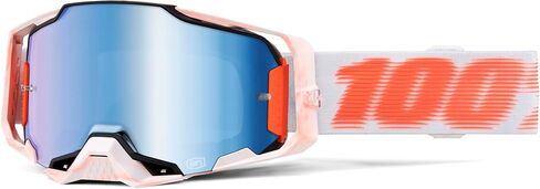 100% Armega MX Offroad Goggles Tubular w/Mirror Blue Lens in Saudi Arabia