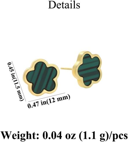 Four Leaf Clover Earring and Bracelet Set for Women Lucky Flower 14K Gold Jewelry in Kuwait