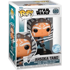 Funko Pop! Star Wars: Ahsoka - Ahsoka w/Dual Lightsabers - Amazon Exclusive - Collectible Vinyl Figure - Toys for Kids & Adults - TV Fans - Collector's Model Figure