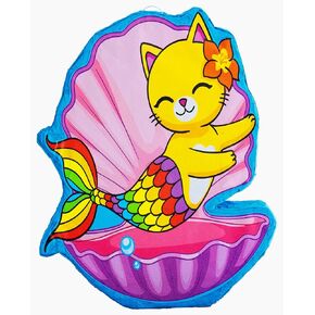 Cat Mermaid Pinata (16 x 13 x 4 inches), Perfect for Birthday Parties, Kids Carnivals, Cat Birthday Party, Kitty Party Supplies, Mermaid Party, Children’s Parties