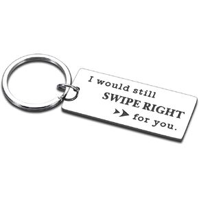 1 Year Anniversary for Him Her One Year Paper Anniversary Keychain Gifts for Him Her Husband Wife 1st Anniversary Women Men Couples Happy First Anniversary Online Internet Dating Couple Gift