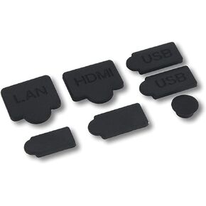 7PCS LAN HDMI Type-C USB Dock Dust Plug Silicone Dust Proof Cover Dust Stopper Dustproof Case Kits for PS5 Game Console in Kuwait