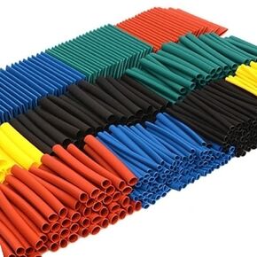 JacobsParts 530pcs Multicolor 45mm Heat Shrink Tubing 2:1 Electrical Wire Connection Sleeve Cable Insulation Tube Kit (5 Colors, 8 Sizes)