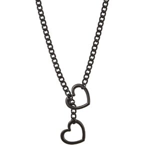 Heart Slip Chain Necklace for Women, Adjustable O-Ring or Heart Slip Chain Necklace Heart Choker Necklace Jewelry Gifts for Women Teen Girls
