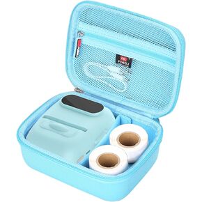 Hard Case for MARKLIFE P50 Label Maker Machine with Tape Barcode Label Printer (Blue, Case Only)