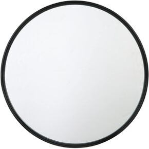 Signature Design by Ashley Brocky 32" Contemporary Round Wall Mounted Accent Mirror, White