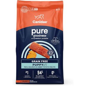 Canidae Pure Grain Free Dry Puppy Food, Real Salmon & Sweet Potato, 4 lbs.
