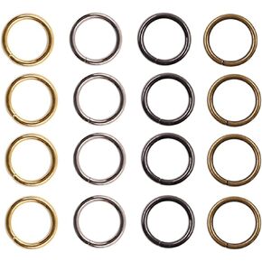 40 Pcs 4 Color 3/4 Inch Assorted Multi-Purpose Metal O Ring for Hardware Bags Ring Hand DIY Accessories - 20mm(4 Color 3/4 Inch)