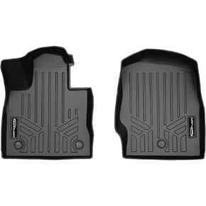SMARTLINER Custom Fit Floor Mats 1st Row Liner Set Black Compatible with 2020-2023 Compatible with Ford Explorer Fits 6 and 7 Passenger Models