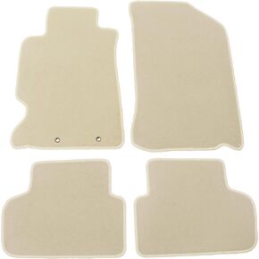 Floor Mats Compatible with 2002-2006 Acura RSX, DC5 Logo Factory Fitment Front & Rear Nylon Black Car Floor Carpets Carpet Liner by IKON MOTORSPORTS, 2003 2004 2005