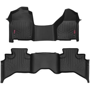 Rough Country Floor Mats for 2012-2018 Ram 1500 | Quad Cab - M-31312 Black