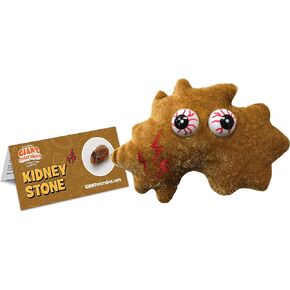GIANTmicrobes Kidney Stone Plush - Learn About the Kidney and Health with this Memorable Gift for Family, Friends, Doctors, Nurses, Educators and Anyone with a Healthy Sense of Humor