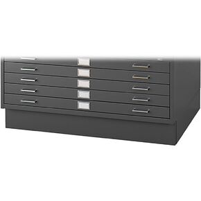 منتجات Safco 4997BLR مبرد مسطح بقاعدة مغلقة لـ 5 أدراج 4996BLR و10 أدراج 4986BL مبرد مسطح، تباع بشكل منفصل، أسود