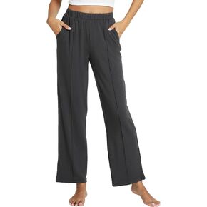 GYS Women's Sweatpants - Viscose Made from Bamboo, Wide Leg Lounge Pants with Pockets Soft Pajama Pants,