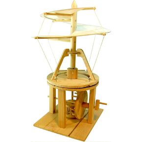 Blue Sky Wooden Scientific Model Helicopter of Leonardo da Vinci
