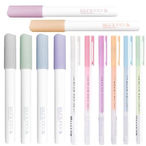 12 pcs Scrapbook Glue Pen Set, CNYMANY Quick Dry Crafting Fabric Liquid Glue Pen for Scrapbooking Card Making DIY Drawing Papercrafts