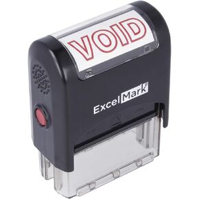 ExcelMark Void Self Inking Rubber Stamp - Red Ink
