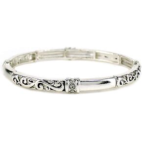Stackable Filigree Texture Stretch Bracelet
