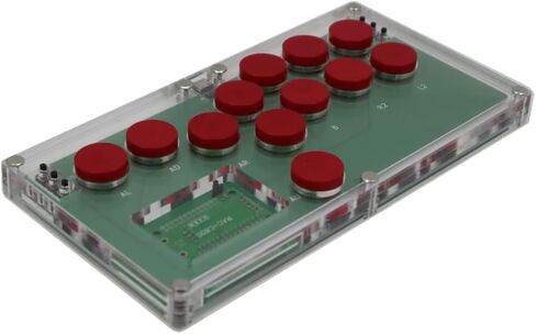 TruBoost FightBox B1-MINI-PC-R Ultra-Thin All Buttons Leverless-Style Arcade Game Controller For PC USB Hot-Swap Cherry MX DIY Version in Kuwait