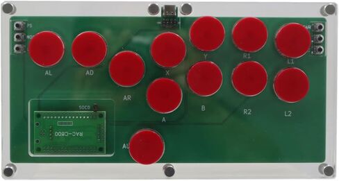 TruBoost FightBox B1-MINI-PC-R Ultra-Thin All Buttons Leverless-Style Arcade Game Controller For PC USB Hot-Swap Cherry MX DIY Version in Kuwait