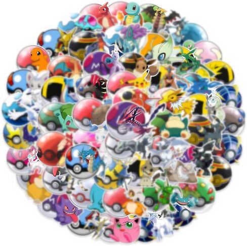 Stickers for Water Bottles, 60 PCS Cute Vinyl Aesthetic Waterproof Stickers, Laptop, Skateboard, Computer Stickers for Boys Kids Girls Teens Decor Gifts. (Color-2) in Saudi Arabia