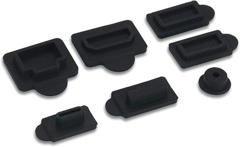 7PCS LAN HDMI Type-C USB Dock Dust Plug Silicone Dust Proof Cover Dust Stopper Dustproof Case Kits for PS5 Game Console in Kuwait