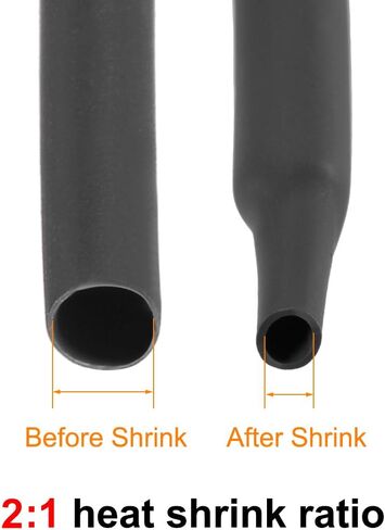 uxcell Heat Shrink Tubing, 1/8"(3mm) Dia 5.74mm Flat Width 2:1 Rate Shrinkable Tube Cable Sleeve 10ft - Green in Saudi Arabia