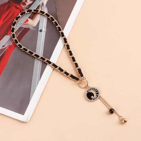 Black Wrap Velvet Choker With Black Heart Tree Sun Cross Star Butterfly Pedant for Women Girls,Jewelry Gift for Girlfriend Family And Friend in Saudi Arabia