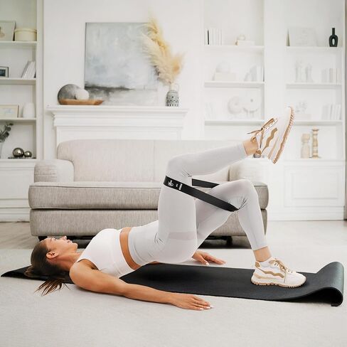 أربطة مقاومة، أربطة للتمرين للنساء والرجال، مجموعة من 5 أربطة مطاطية شديدة المقاومة للتمرين، شريط مطاطي للياقة البدنية الرائعة (أسود) in Kuwait